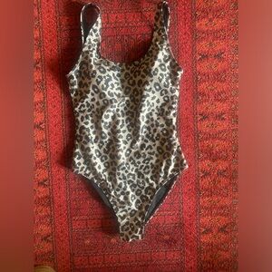 Leopard Nicole Miller swimsuit NWT